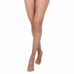 Netpanty Bruin Met Diamantjes