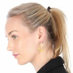 Neon Oorbellen Hart Geel -FeestFabriek Verkoop oorbel neon hart geel 5 gr