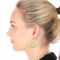 Neon Oorbellen Hart Groen -FeestFabriek Verkoop oorbel neon hart groen 5 gr