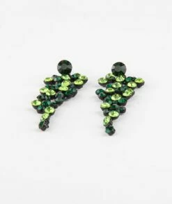 Luxe Oorbellen Glitter Groen