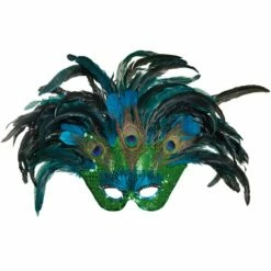 Masker Paradijsvogel Groen/Blauw