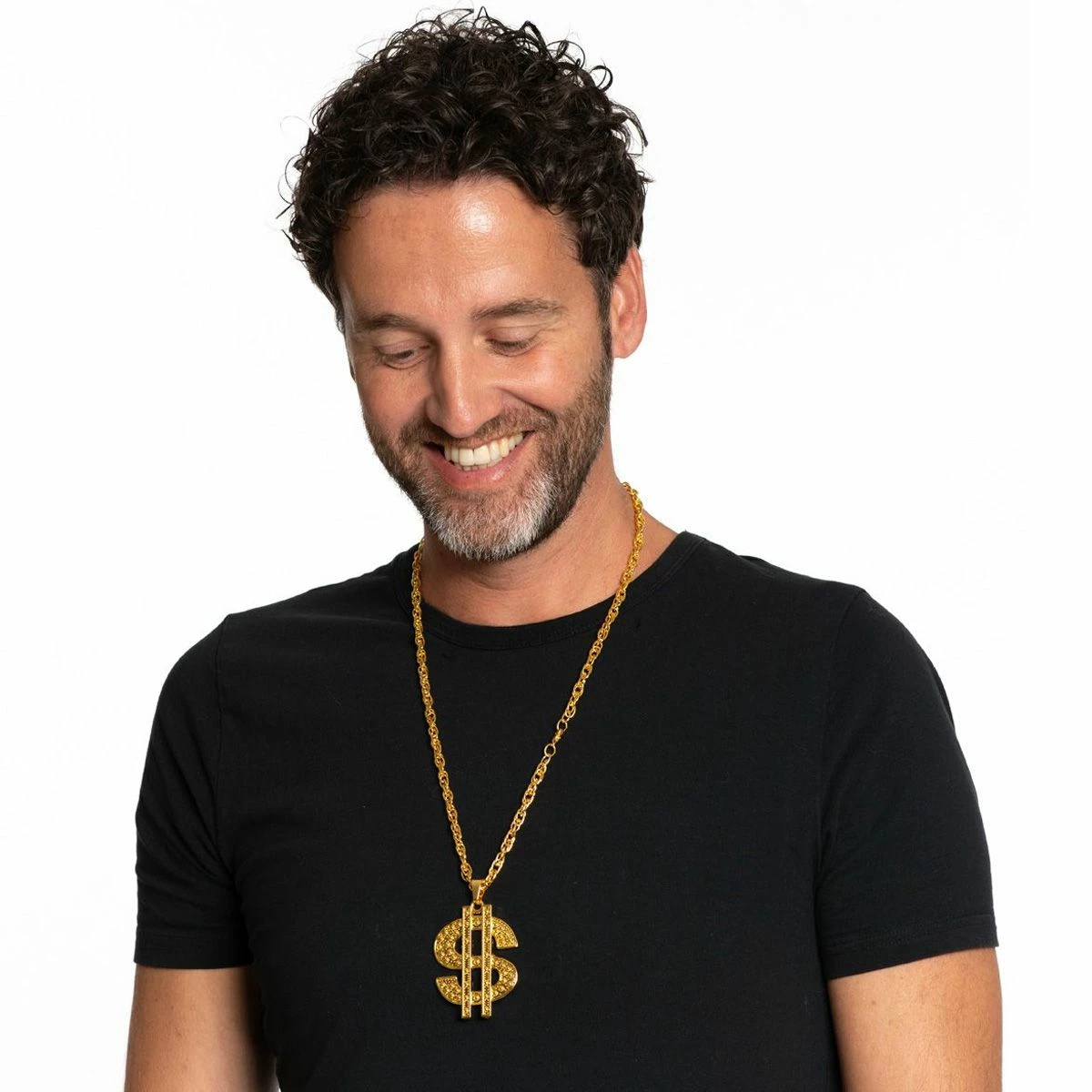 Ketting Dollarteken Goud 2 Ketting Dollarteken Goud - Afbeelding 2