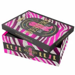 Luxe Cowboy Laarzen Roze/Paars Glitter -FeestFabriek Verkoop pwhlaars doos gr 3