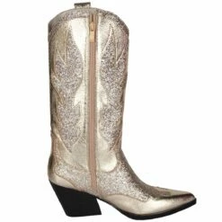 Luxe Cowboy Laarzen Goud Glitter -FeestFabriek Verkoop pwhlaars goud 2gr