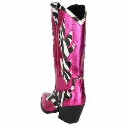 Luxe Cowboy Laarzen Roze/Zebra -FeestFabriek Verkoop pwhlaars zebra 4gr