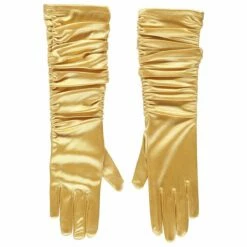 Handschoenen Goud Geplooid