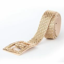 Riem Strass Goud -FeestFabriek Verkoop riem goud bling 2 gr 1
