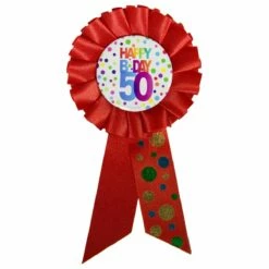 Happy Birthday Button 50 Jaar
