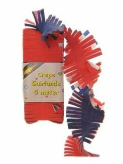 Crepe Guirlande Slinger Rood-wit-blauw Koningsdag