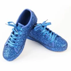 Glittersneakers Blauw