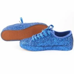 Glittersneakers Blauw -FeestFabriek Verkoop sneakers blauw groot3
