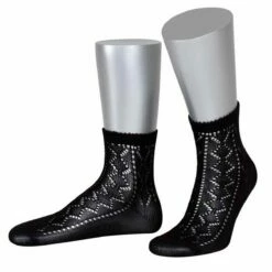 Tiroler Sokken Dames Zwart