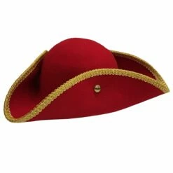 Driesteek Wolvilt Rood-Goud