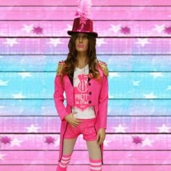 Circus Slipjas Dames Texturé Roze -FeestFabriek Verkoop toppers 2018 circus slipjas dames roze