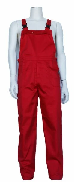 Tuinbroek Volwassen Div Kleuren -FeestFabriek Verkoop tuinbroek polyester katoen rood 4