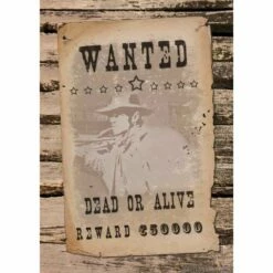 Poster 'Wanted - Dead Or Alive'