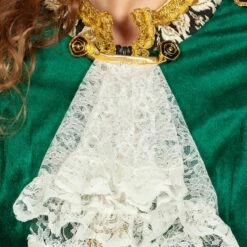 Luxe Jas Markiezin Fluweel Groen -FeestFabriek Verkoop wil 320417b 5