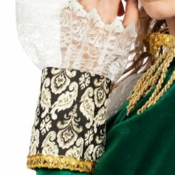 Luxe Jas Markiezin Fluweel Groen -FeestFabriek Verkoop wil 320417b 6