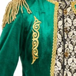 Luxe Jas Markies Fluweel Groen -FeestFabriek Verkoop wil 330417b 4