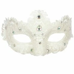 Oogmasker Steentjes Wit